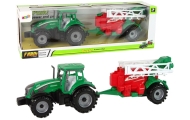 Green Farm Tractor with Red and Green Sprayer Fricative Drive
