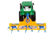 Green Tractor with Orange and Blue Rake Friction Drive