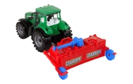 Tractor With Plough Friction Drive Red