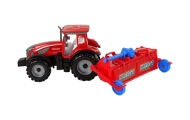 Red Tractor with Plough Friction Drive