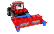 Red Tractor with Plough Friction Drive