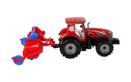 Red Tractor with Plough Friction Drive