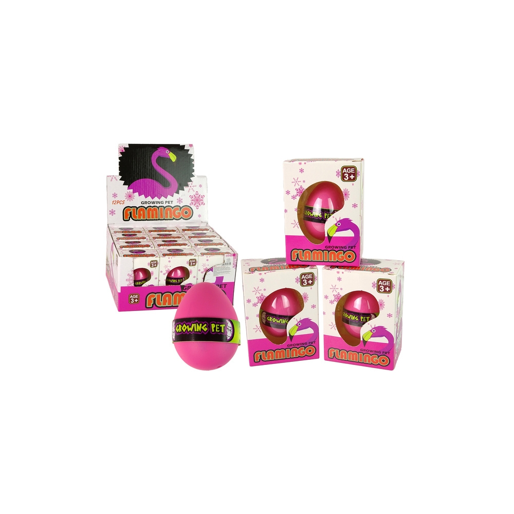 Augantis kiaušinis Flamingo 6cm rožinis