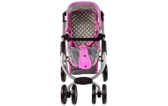 Baby Doll Stroller 2-in-1 Carrycot Bag Pink Stars