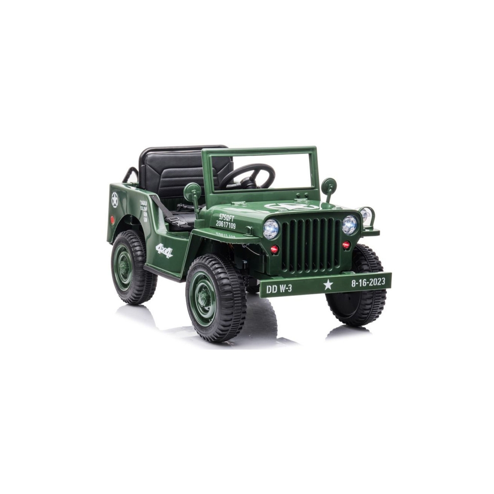 Auto Na Akumulator JH-103 Wojskowa Zieleń 4x4