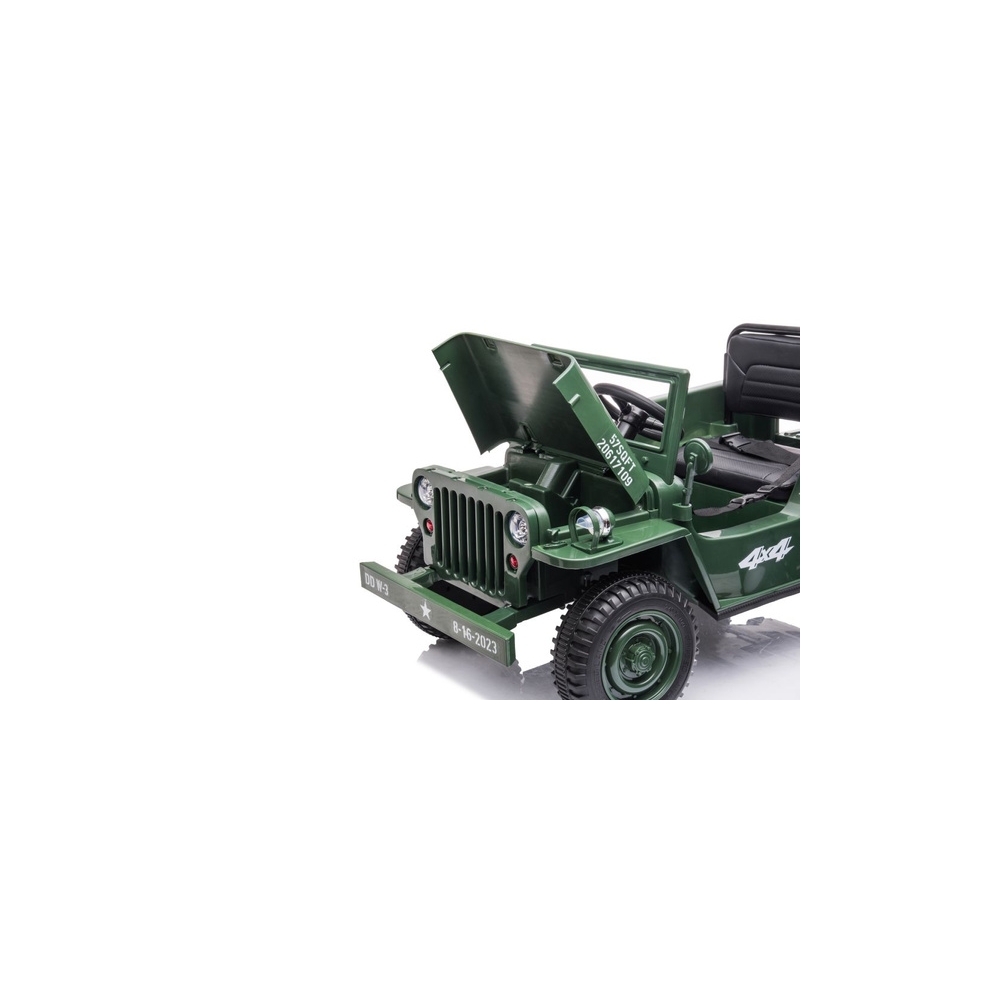 Auto Na Akumulator JH-103 Wojskowa Zieleń 4x4