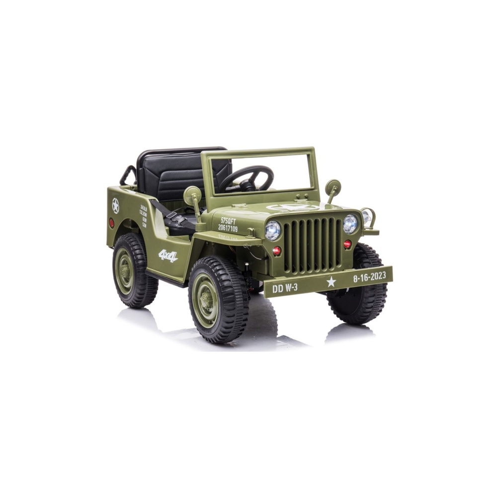 Elektromobilis JH-103 4x4, Olive Green-Elektromobiliai vaikams, Visureigiai-e-vaikas