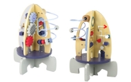 Wooden Racket Educational Beads Gears