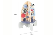 Wooden Racket Educational Beads Gears