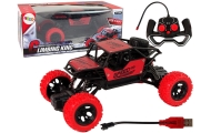 Remote Controlled Terrain Car R/C 1:18 Red.