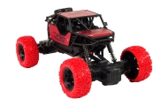 Nuotoliniu būdu valdomas R/C visureigis 1:18 raudonos spalvos.