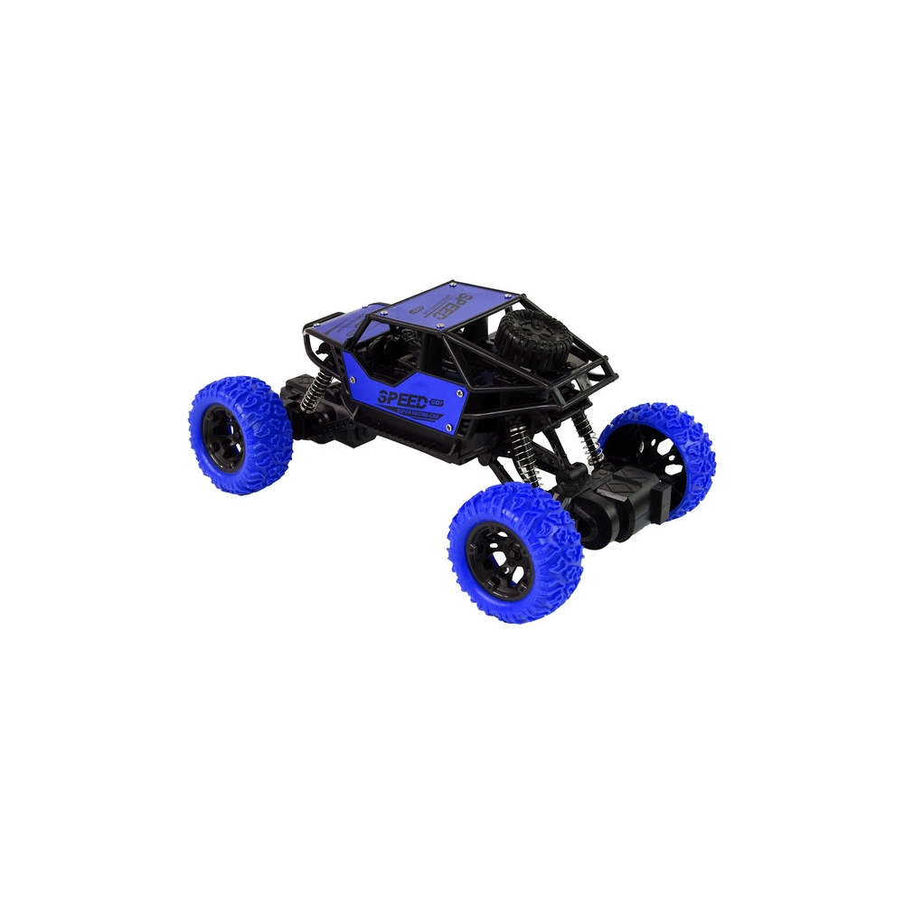 Nuotoliniu būdu valdomas R/C visureigis 1:18 mėlynos spalvos