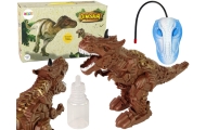 Dinozauras Nuotoliniu būdu valdomas garų projektorius rudas