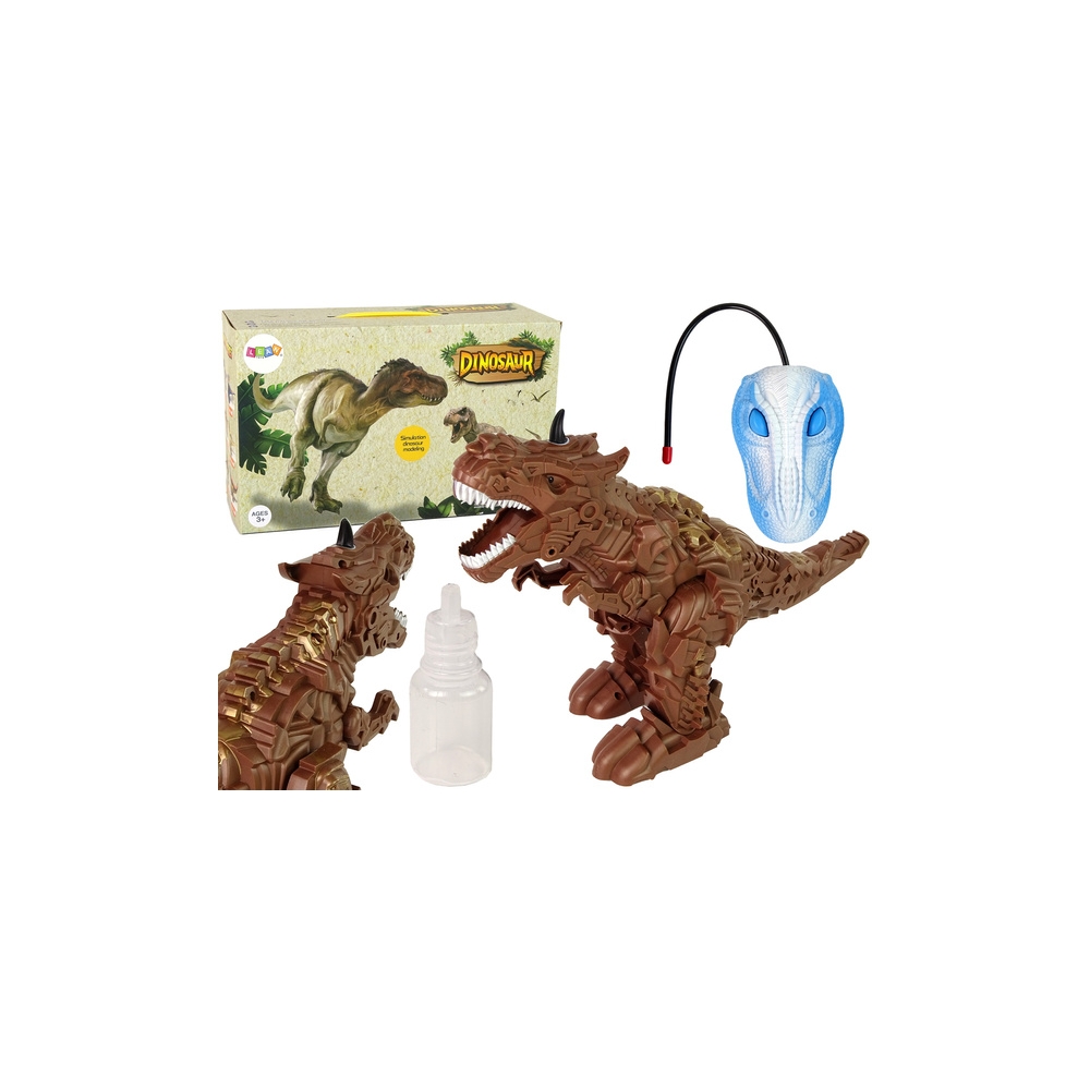 Dinozauras Nuotoliniu būdu valdomas garų projektorius rudas