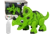Interactive Dinosaur Triceratops Steam Water Sound Green