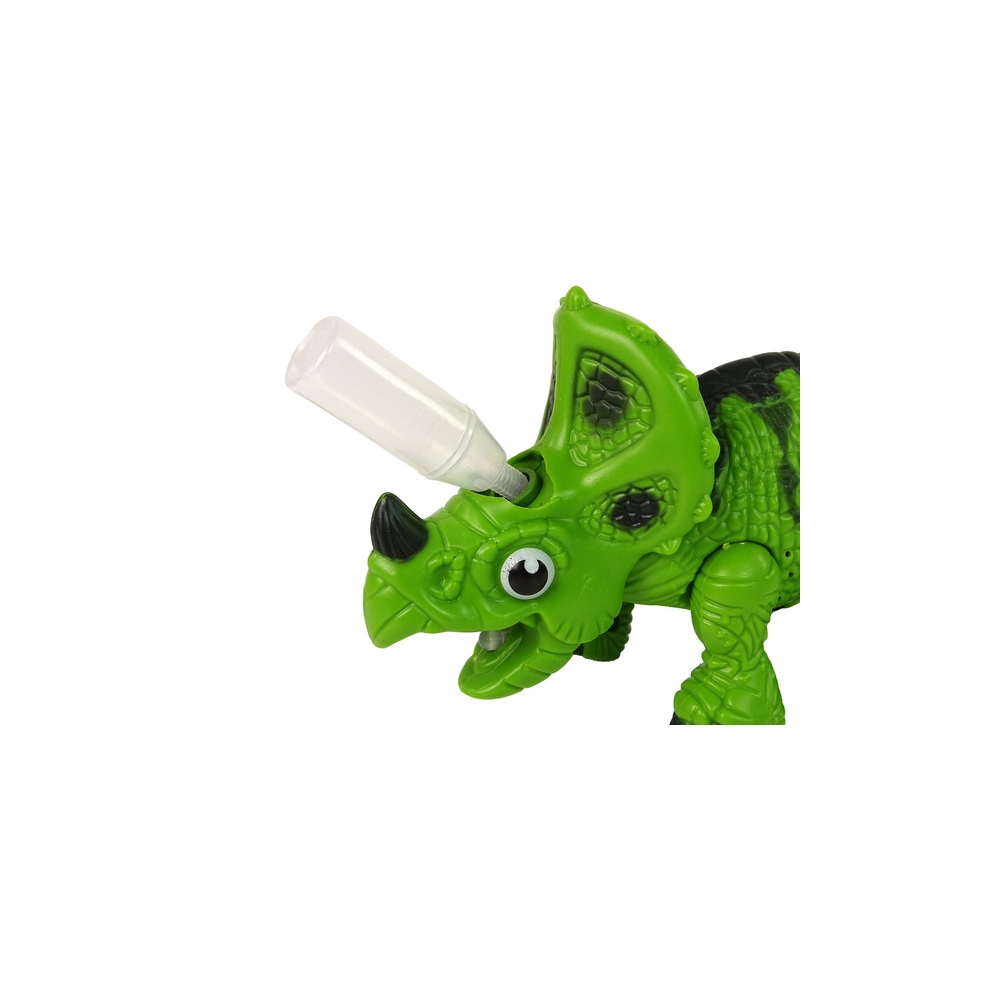 Interaktyvusis dinozauras Triceratopsas Garas Vanduo Garsas Žalias