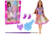 Doll Long Hair Painting Dress