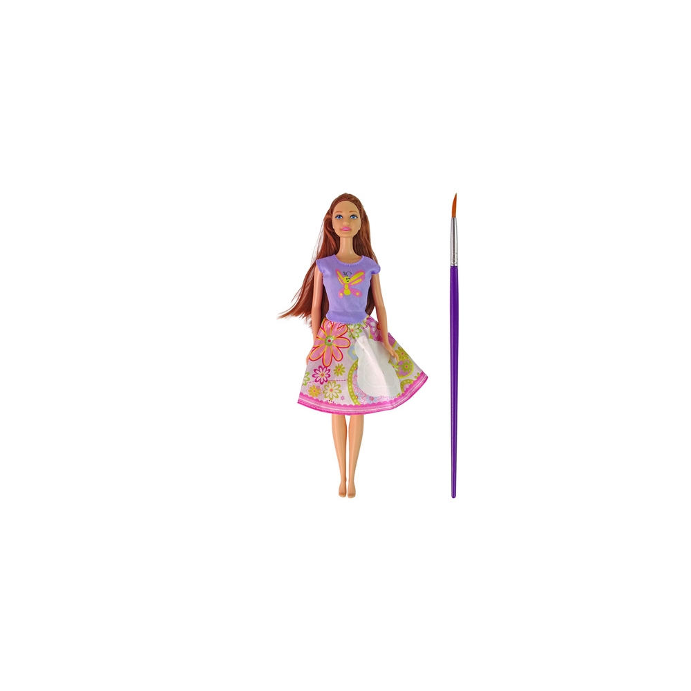 Doll Long Hair Painting Dress