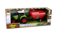 Traktorius „Farma“ su atkabinama grūdų priekaba, su garso efektais, žalia-Žaislai, Auto ir transporto žaislai, Traktoriai-e-vaik