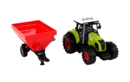 Traktorius „Farma“ su atkabinama grūdų priekaba, su garso efektais, žalia-Žaislai, Auto ir transporto žaislai, Traktoriai-e-vaik