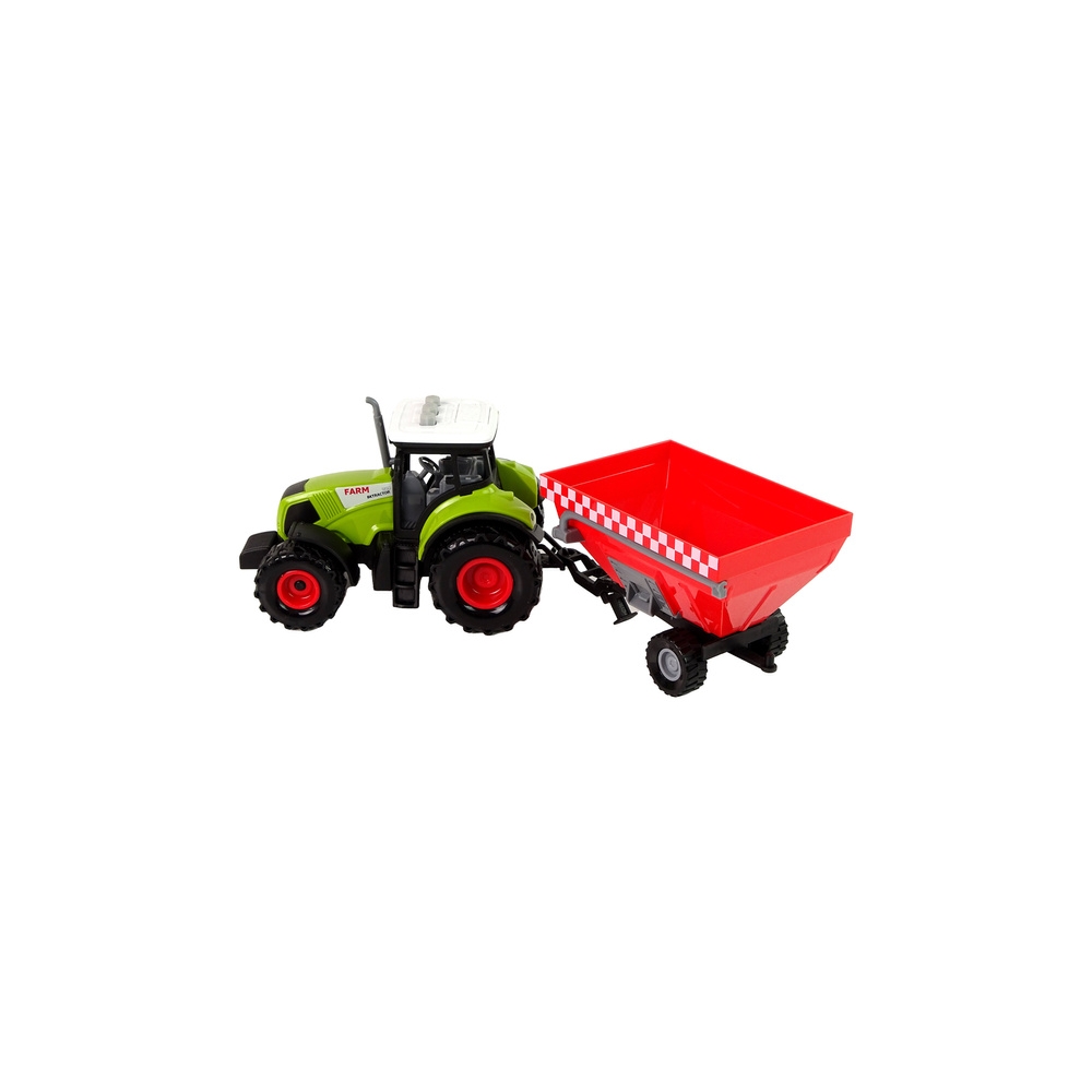 Traktorius „Farma“ su atkabinama grūdų priekaba, su garso efektais, žalia-Žaislai, Auto ir transporto žaislai, Traktoriai-e-vaik
