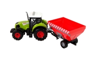Traktorius „Farma“ su atkabinama grūdų priekaba, su garso efektais, žalia-Žaislai, Auto ir transporto žaislai, Traktoriai-e-vaik