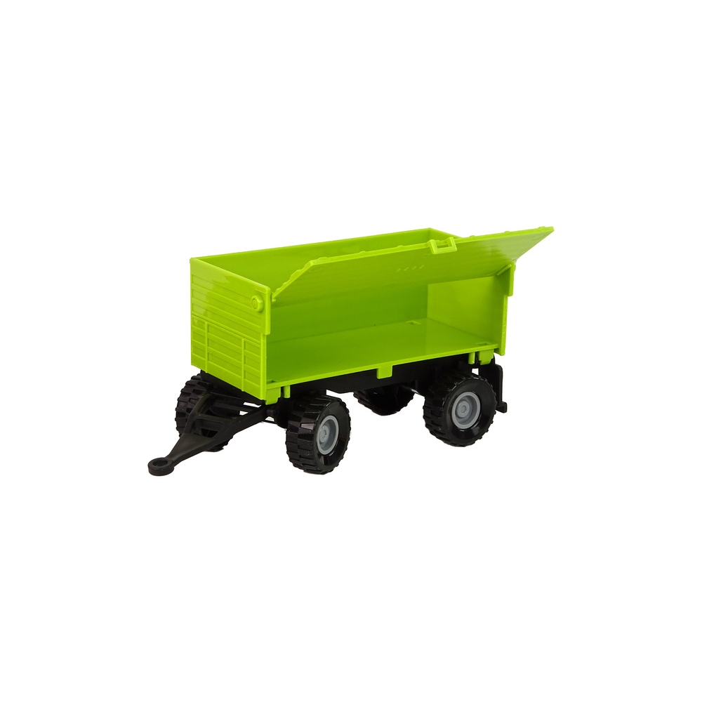 Traktor Rolniczy z Przyczepą Światłą Dźwięki Zielony