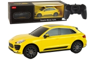 Nuotoliniu būdu valdomas automobilis R/C Porsche Macan Turbo 1:24 Rastar, Yellow