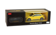 Nuotoliniu būdu valdomas automobilis R/C Porsche Macan Turbo 1:24 Rastar, Yellow