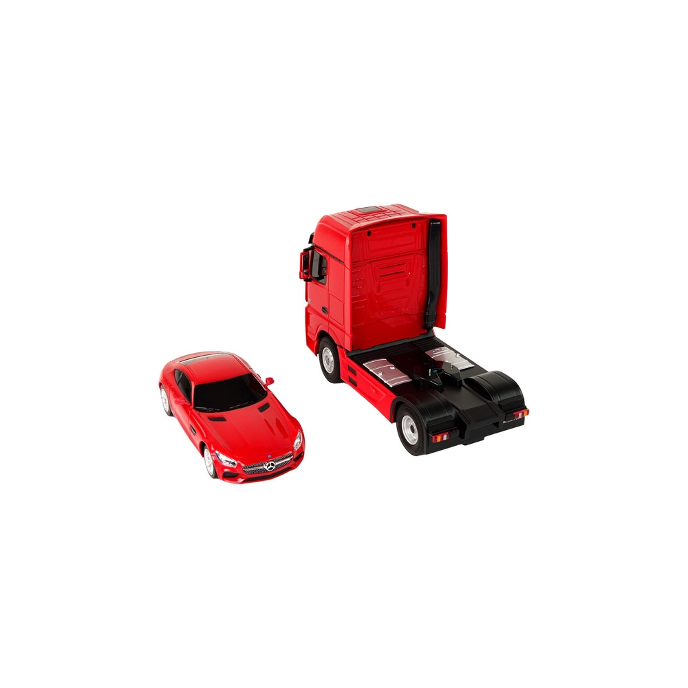 Mercedes-Benz R/C vilkikas 1:26 raudonas