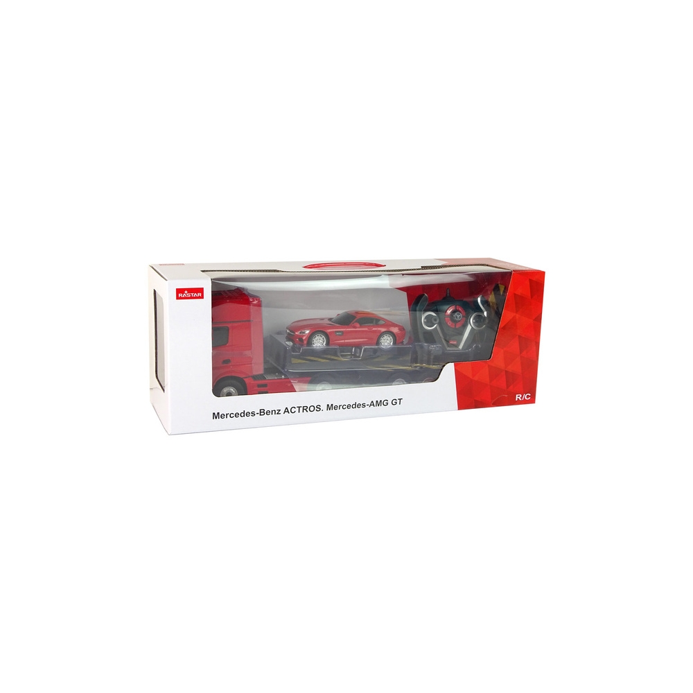 Mercedes-Benz R/C vilkikas 1:26 raudonas
