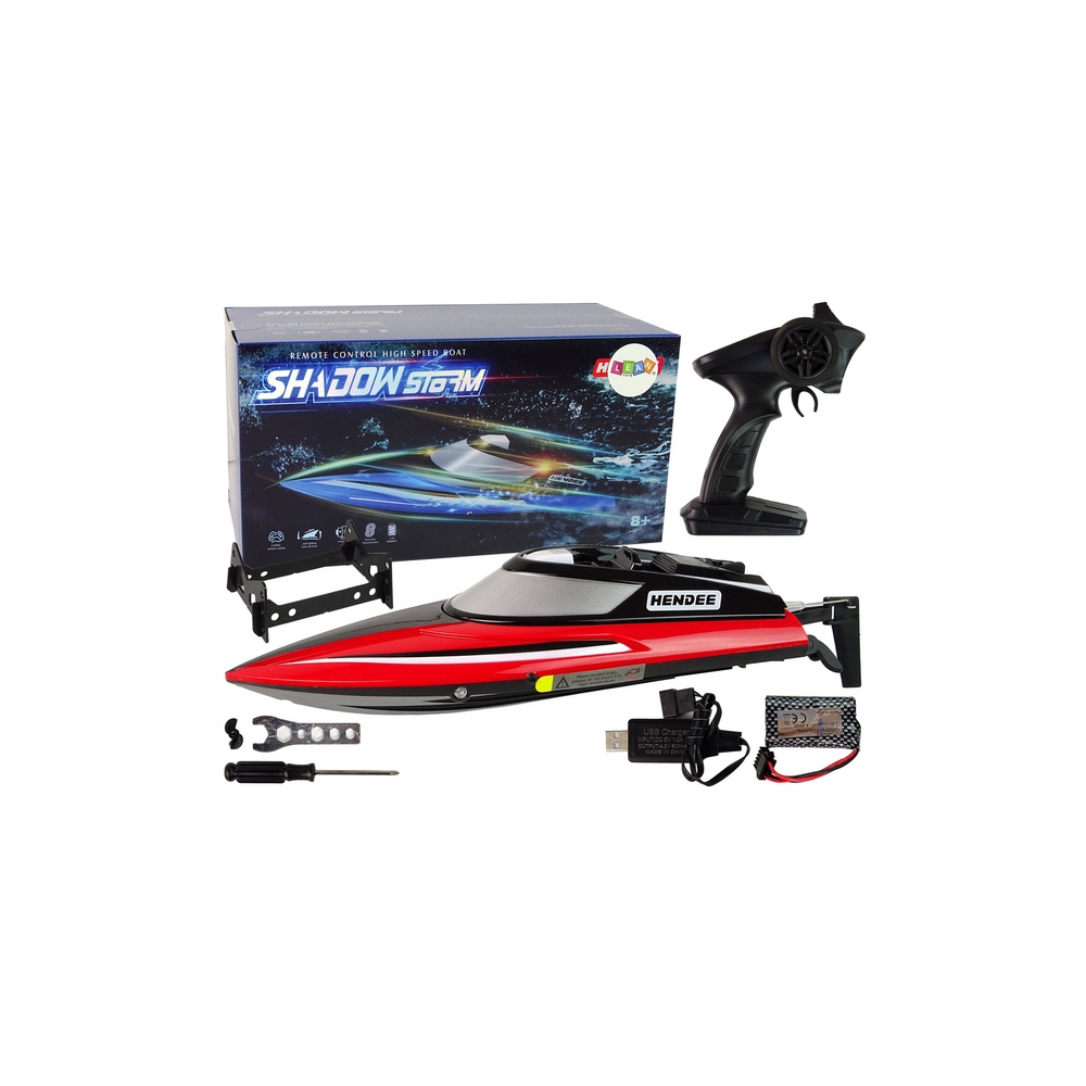 Motorówka R/C Zdalnie Sterowana 2.4G Czerwona 20-25 KM/H