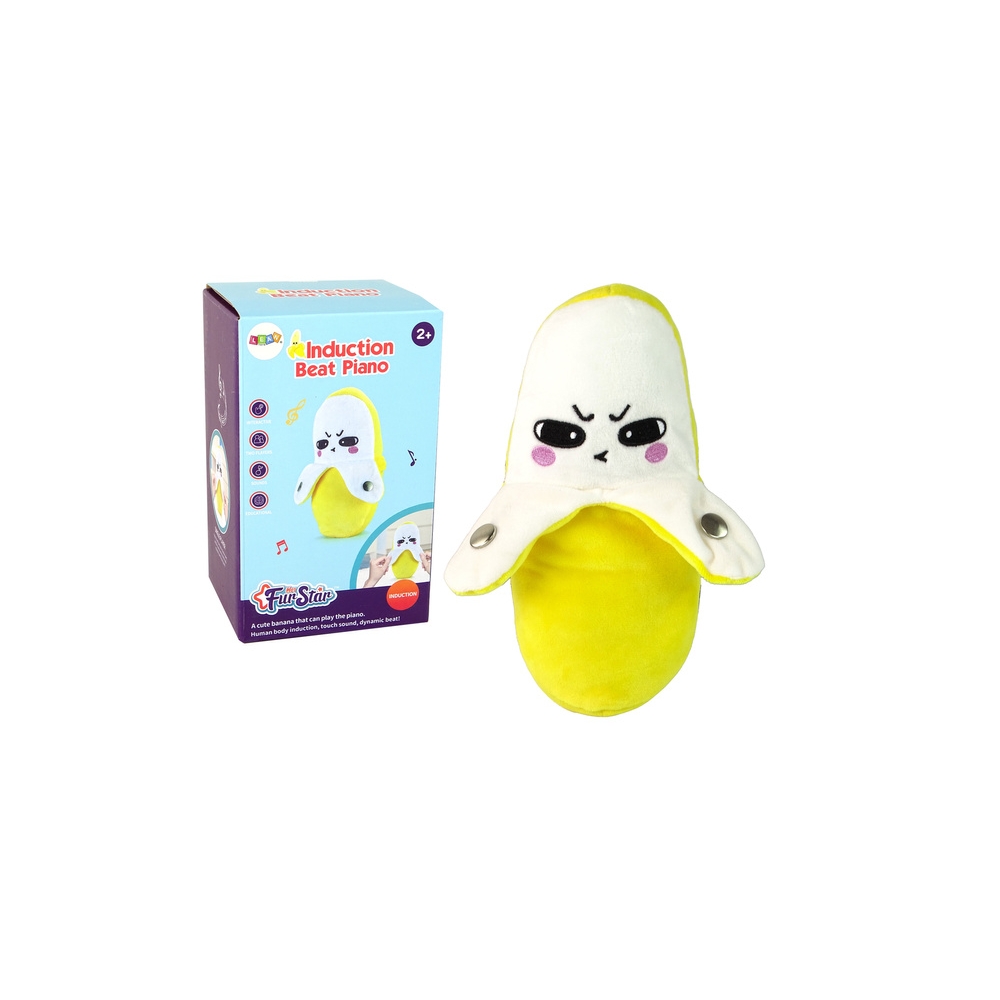 Plush Banana Interactive Music 22 cm Yellow
