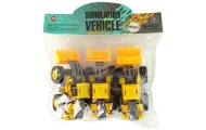 Set of Construction Vehicles 3 Yellow Models