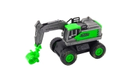 Construction Vehicle Excavator Green Friction Drive