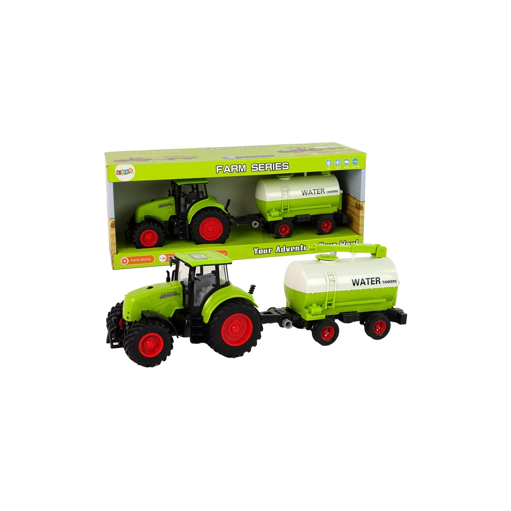 "Green Farm" didelių ratų priekabos traktorius