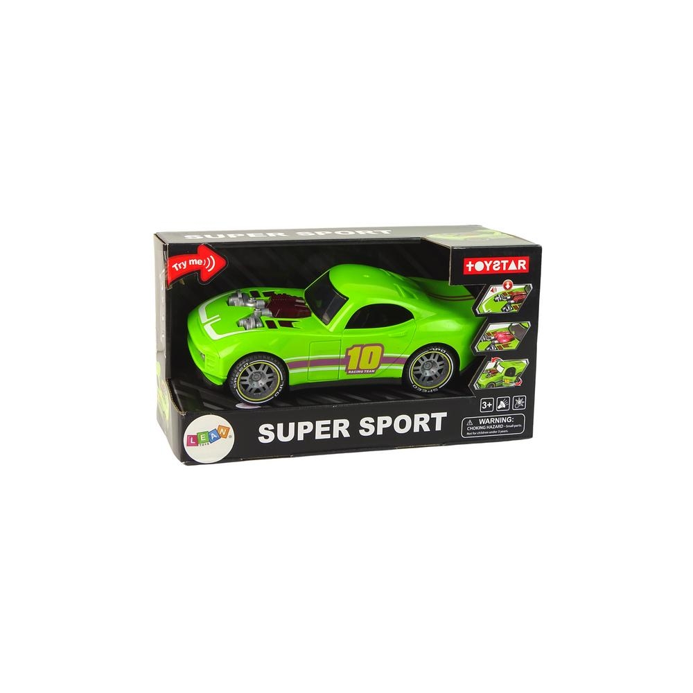 Automobilis 1:14 Automobilis žalias Sportiniai žibintai Garso transporto priemonė