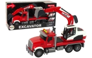 Truck With Excavator Tractor Excavator Sound Lights