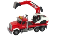 Truck With Excavator Tractor Excavator Sound Lights