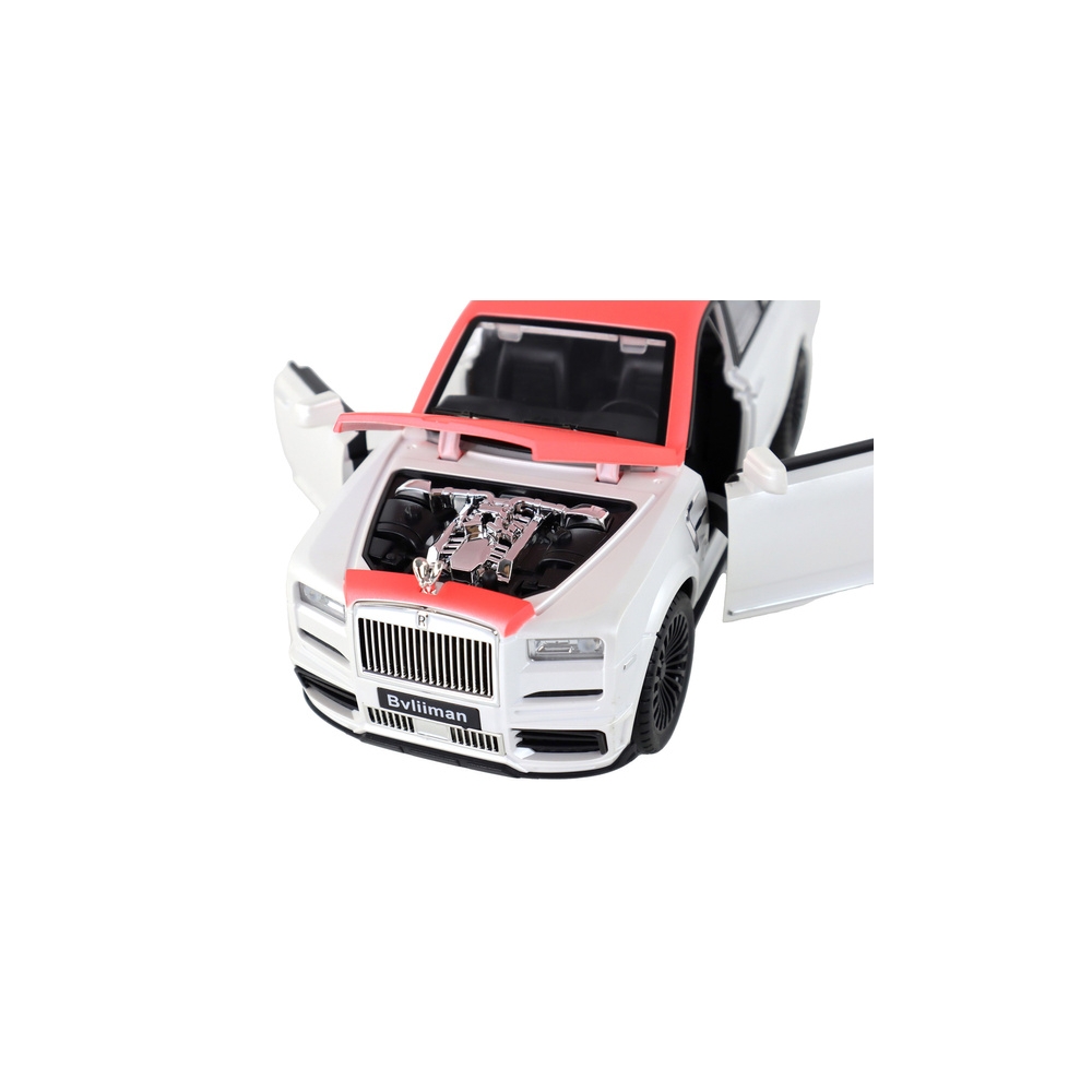 Nuotoliniu būdu valdomas R/C 1:20 automobilis, baltas / raudonas