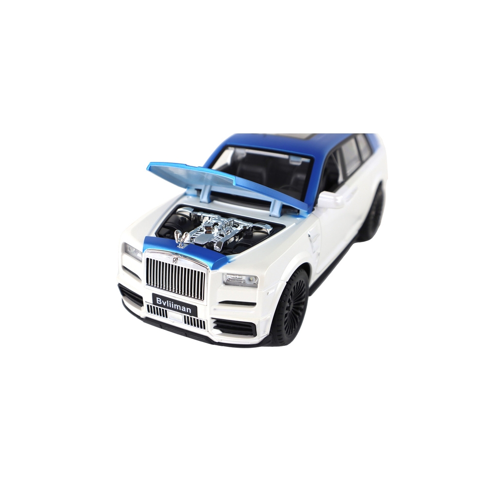Nuotoliniu būdu valdomas R/C 1:20 automobilis, baltas/mėlynas