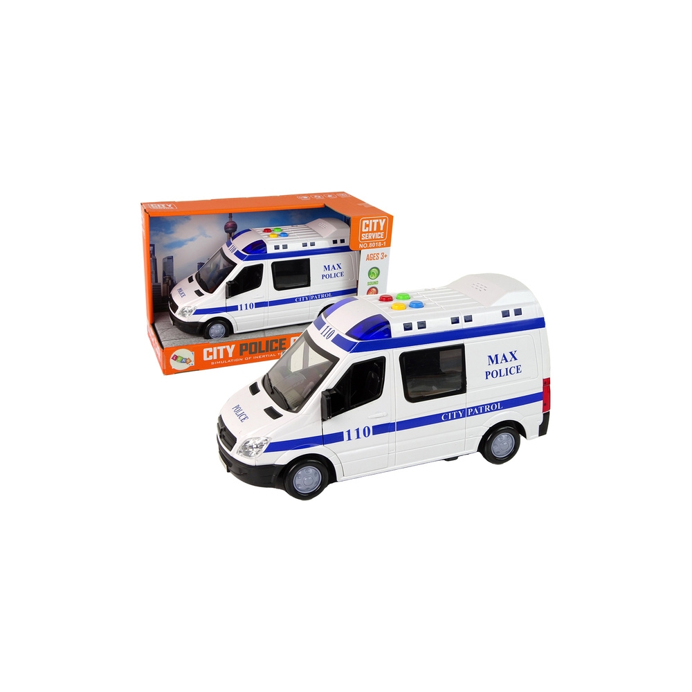 Policijos automobilis Policijos radijo automobilis Frico Drive garsai Žibintai