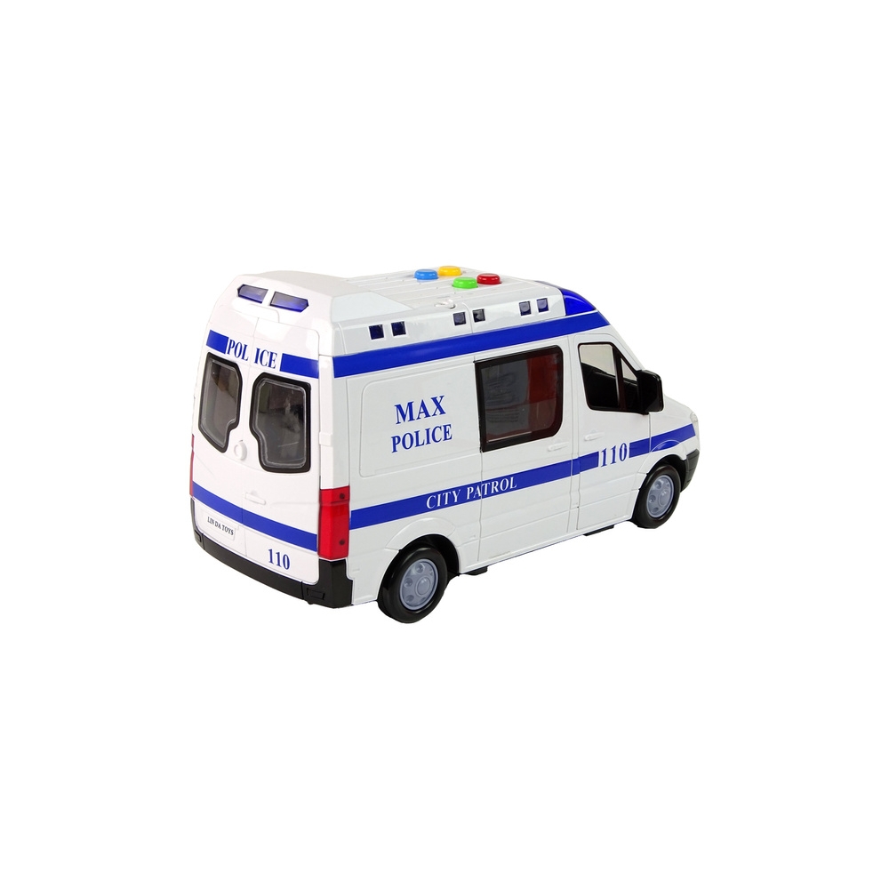 Policijos automobilis Policijos radijo automobilis Frico Drive garsai Žibintai