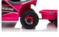 Quad Na Akumulator XMX630T Różowy Z Przyczepą