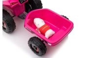 Elektrinis keturratis XMX630T su priekaba, Pink-Elektromobiliai vaikams, Keturračiai ir bagiai-e-vaikas