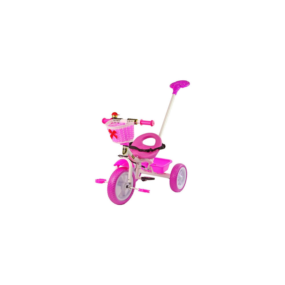 Triratukas PRO100 Pink Krepšinio krepšinis EVA ratukais-Judėjimui, Triratukai vaikams-e-vaikas