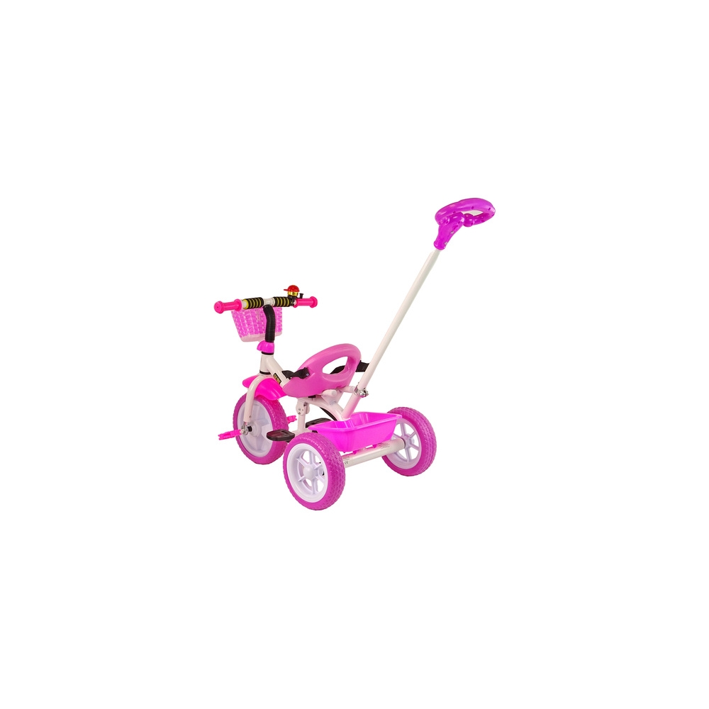 Triratukas PRO100 Pink Krepšinio krepšinis EVA ratukais-Judėjimui, Triratukai vaikams-e-vaikas
