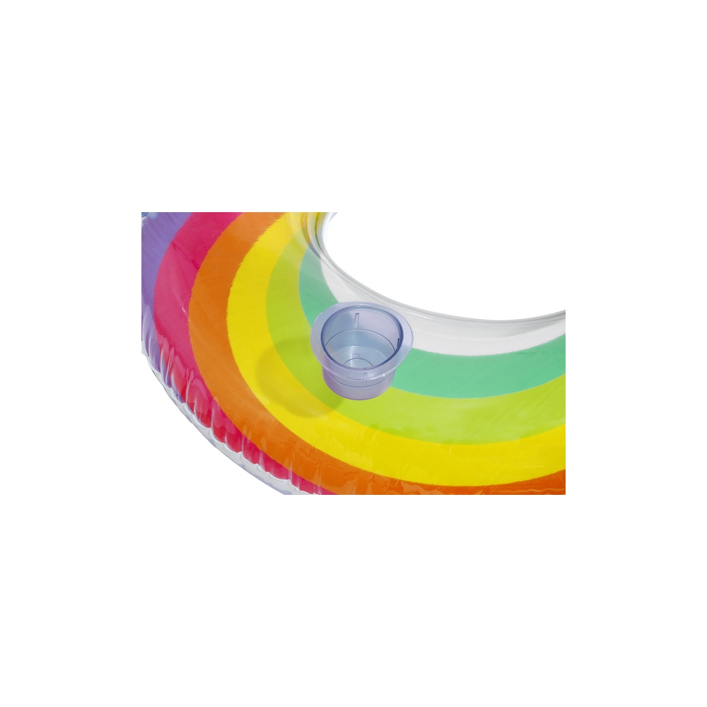 Pripučiamas plaukimo ratas Double 186 x 116 cm Rainbow Bestway 43648