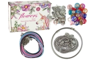 Set of Bracelets, Chains and Coloured Jewellery Beads