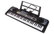 Keyboard z Mikrofonem Instrument Muzyczny Czarny